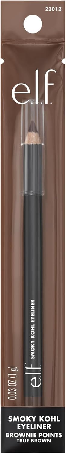 e.l.f. Smoky Kohl Eyeliner, Augenstift für langanhaltende, ausdrucksstarke, hochpigmentierte Make-up-Looks, vegan & tierversuchsfrei, Black Velvet