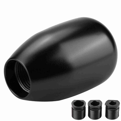 Acouto Schaltknauf 5-Gang Auto 5-Gang Schaltgetriebe Schaltknauf Schalthebel Metall mit 3 Adaptern 8mm 10mm 12mm (Schwarz)