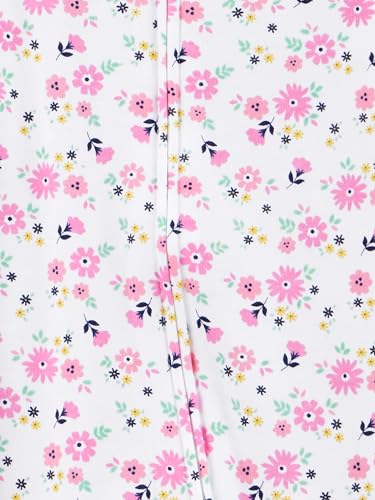 Simple Joys by Carter's Unisex Baby-Schlafoverall mit Füßen aus Baumwolle, 3er-Pack, Bär/Lama/Regenbogen, 3-6 Monate