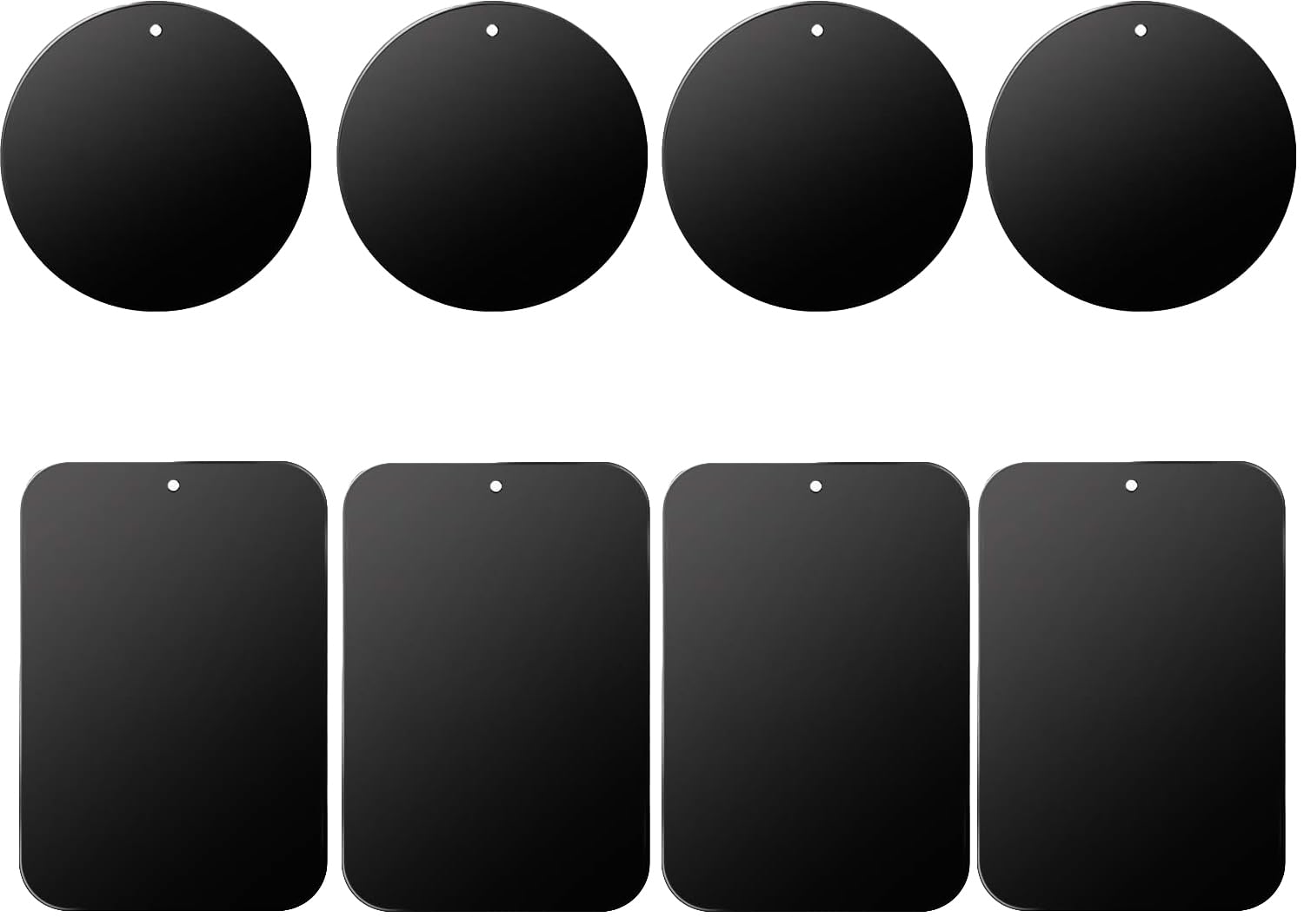 D.SKING 8-Pack Replacement Mount Metal Plates Car Phone Holder Iron Plates for Car Mount Car Kits