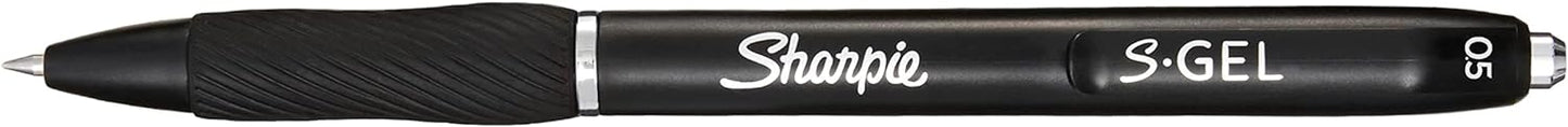 Sharpie S-Gel, Gelschreiber, feine Spitze (0,5 mm), Gelschreiber mit schwarzer Tinte, 4 Stück