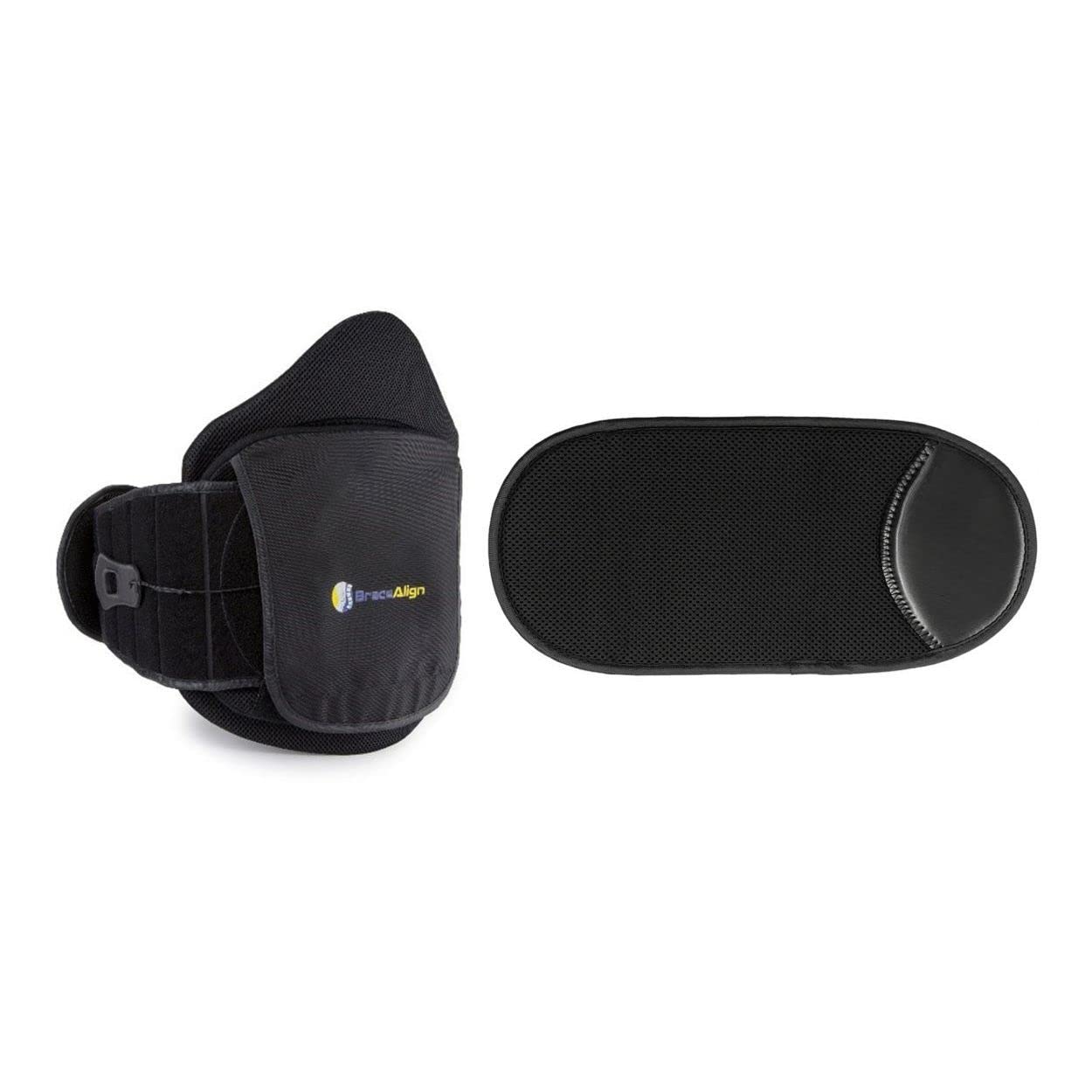 VertebrAlign LSO Lumbar Back Brace, Medical Grade Lower Back Pain Relief for Herniated Discs, Sciatica, Post-Op, PDAC L0631 L0637 L0648 L0650, Black, Size Fits Most (23–50 in Waist)