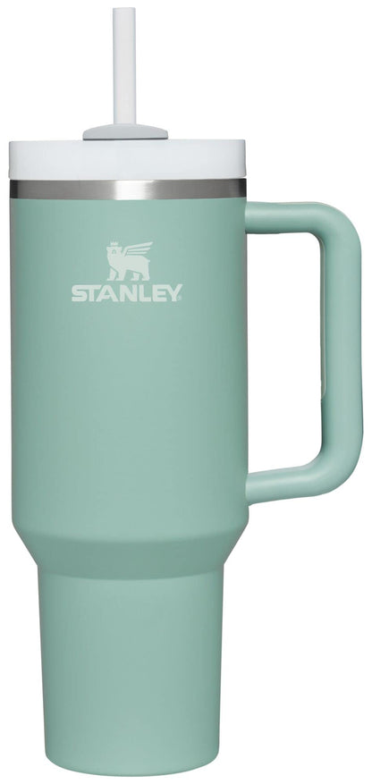 Stanley Quencher H2.0 Tumbler with Handle and Straw 40 oz | Flowstate 3-Position Lid | Cup Holder Compatible for Travel | Insulated Stainless Steel Cup | BPA-Free | Almond Rose