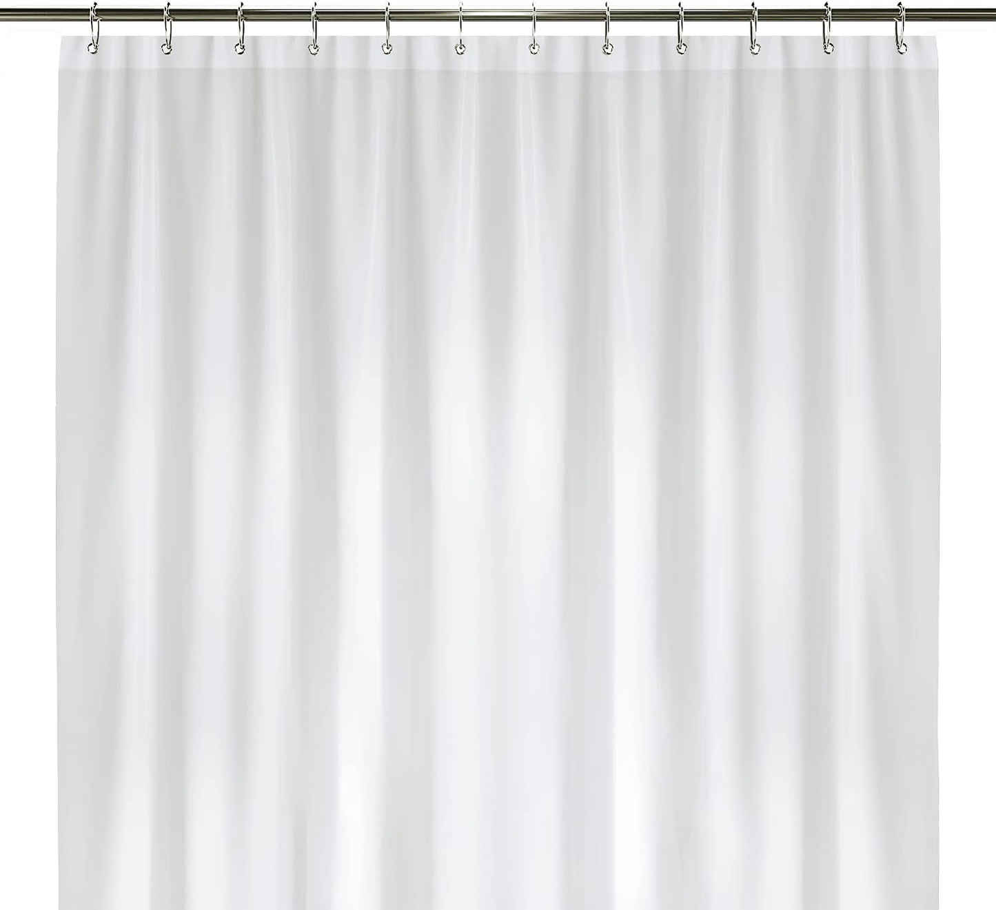 LiBa PEVA 8G Bathroom Shower Curtain Liner, 72" W x 72" H, Frosted, 8G Heavy Duty Waterproof Shower Curtain Liner