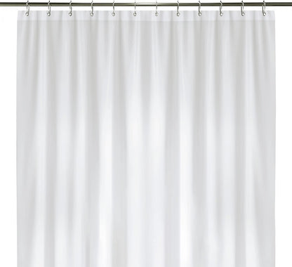 LiBa PEVA 8G Bathroom Shower Curtain Liner, 72" W x 72" H, Frosted, 8G Heavy Duty Waterproof Shower Curtain Liner