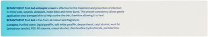 Bepanthen First Aid Cream for Effective for the Treatment and Prevention of Infection in Minor Cuts, Wounds, Abrasions, Insect Bites And Minor Burns, 100 g