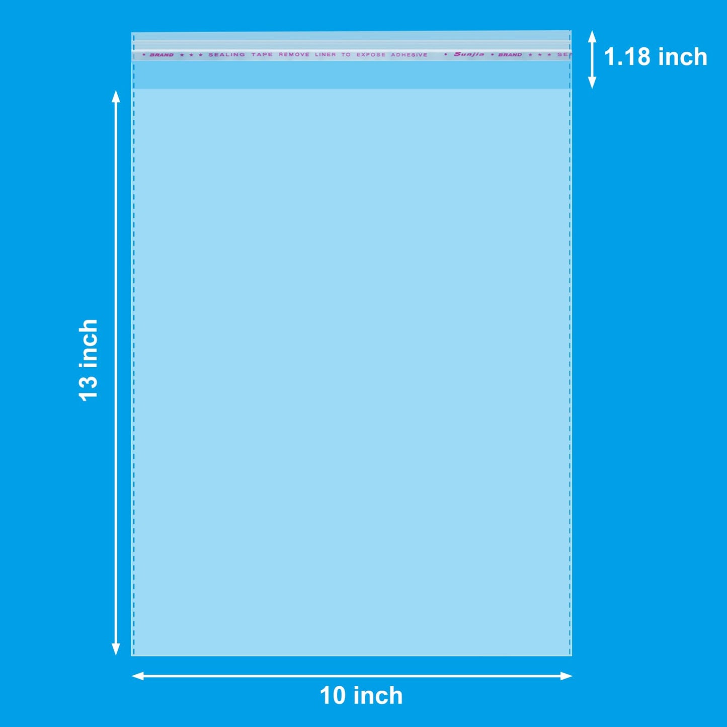 Aubeco 5x7 Zoll 240 Stück selbstklebende, transparente Cellophanbeutel, Klebebeutel für Kekse und Leckereien zum Selbermachen, für kleine Produkte, Lebensmittel und Geschenkverpackungen