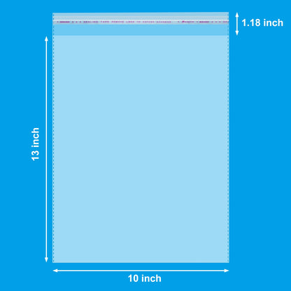 Aubeco 5x7 Zoll 240 Stück selbstklebende, transparente Cellophanbeutel, Klebebeutel für Kekse und Leckereien zum Selbermachen, für kleine Produkte, Lebensmittel und Geschenkverpackungen