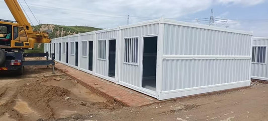 K-Type 2-Level Foldable Container Home - Modular Portable House, Ideal for 2-Story Residential Living, Studio Space, Dormitory, Office Meeting Room, Storage Warehouse & Commercial Use