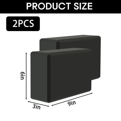 MBKHFLL (Lila-2er-Pack) Yoga-Block – Stützender latexfreier EVA-Schaumstoff – Weiche, rutschfeste Oberfläche mit abgeschrägten Kanten für Yoga, Pilates, Meditation – Yoga-Zubehör für Stabilität, Gleichgewicht, Vertiefung von Dehnungen