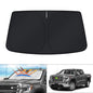 KUST Windshield Sun Shade for 2017-2026 Tesla Model Y/Model 3 Sunshade Accessories (Fit 2025-2026 Model Y Juniper / 2024 Model 3 Highland) Upgraded Foldable Sunshade, Blocks UV Rays Keep Car Cool