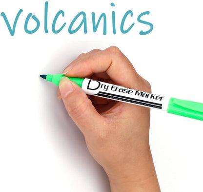 Dry Erase Markers Low Odor Fine Whiteboard Markers Thin Box of 12，10 Colors