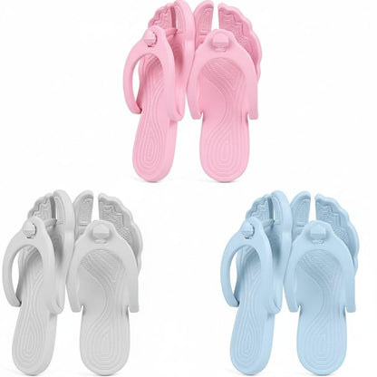 Rosoz Flip Flops for Women Men Foldable Travel Slippers Lightweight Shower Shoes Non-Slip Quick-Dry Bathroom Camp Beach Sandals