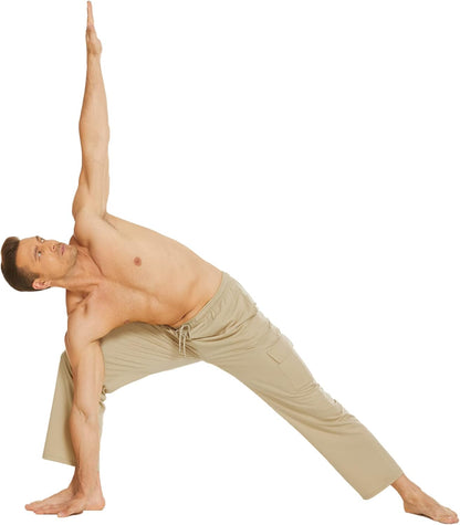 Deyeek Herren Cargo Jogginghose Open Bottom Baggy Leichte Cargo Sweatpants für Männer Locker sitzende Freizeithose mit Taschen