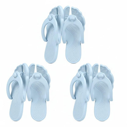 Rosoz Flip Flops for Women Men Foldable Travel Slippers Lightweight Shower Shoes Non-Slip Quick-Dry Bathroom Camp Beach Sandals