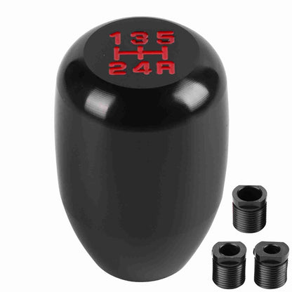 Acouto Schaltknauf 5-Gang Auto 5-Gang Schaltgetriebe Schaltknauf Schalthebel Metall mit 3 Adaptern 8mm 10mm 12mm (Schwarz)