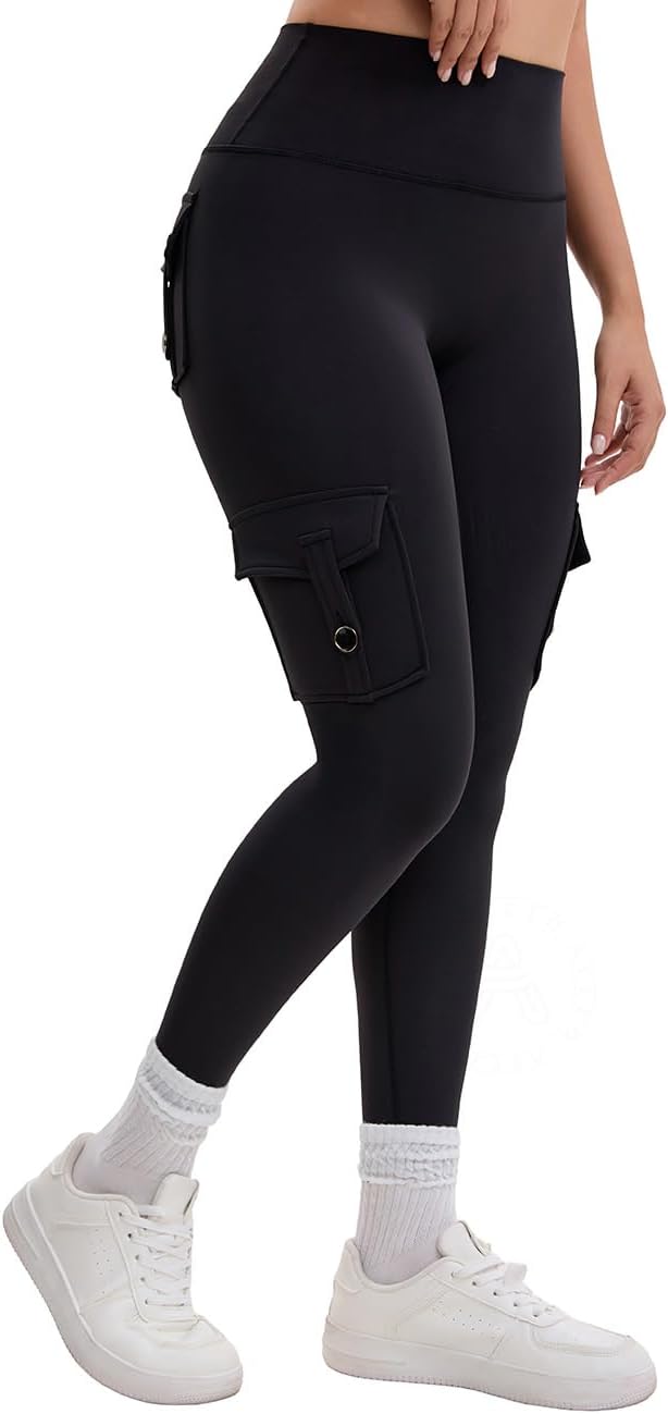 AEEZO Women's Fleece Lined Cargo Leggings Review: Warmth and Style