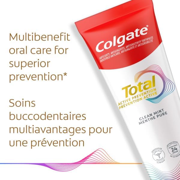 Colgate Total Zahnpasta, Clean Mint, 3 x 120 ml