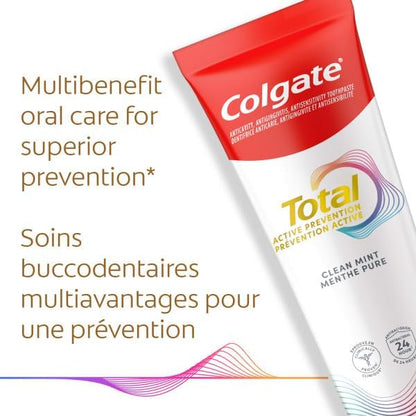 Colgate Total Zahnpasta, Clean Mint, 3 x 120 ml