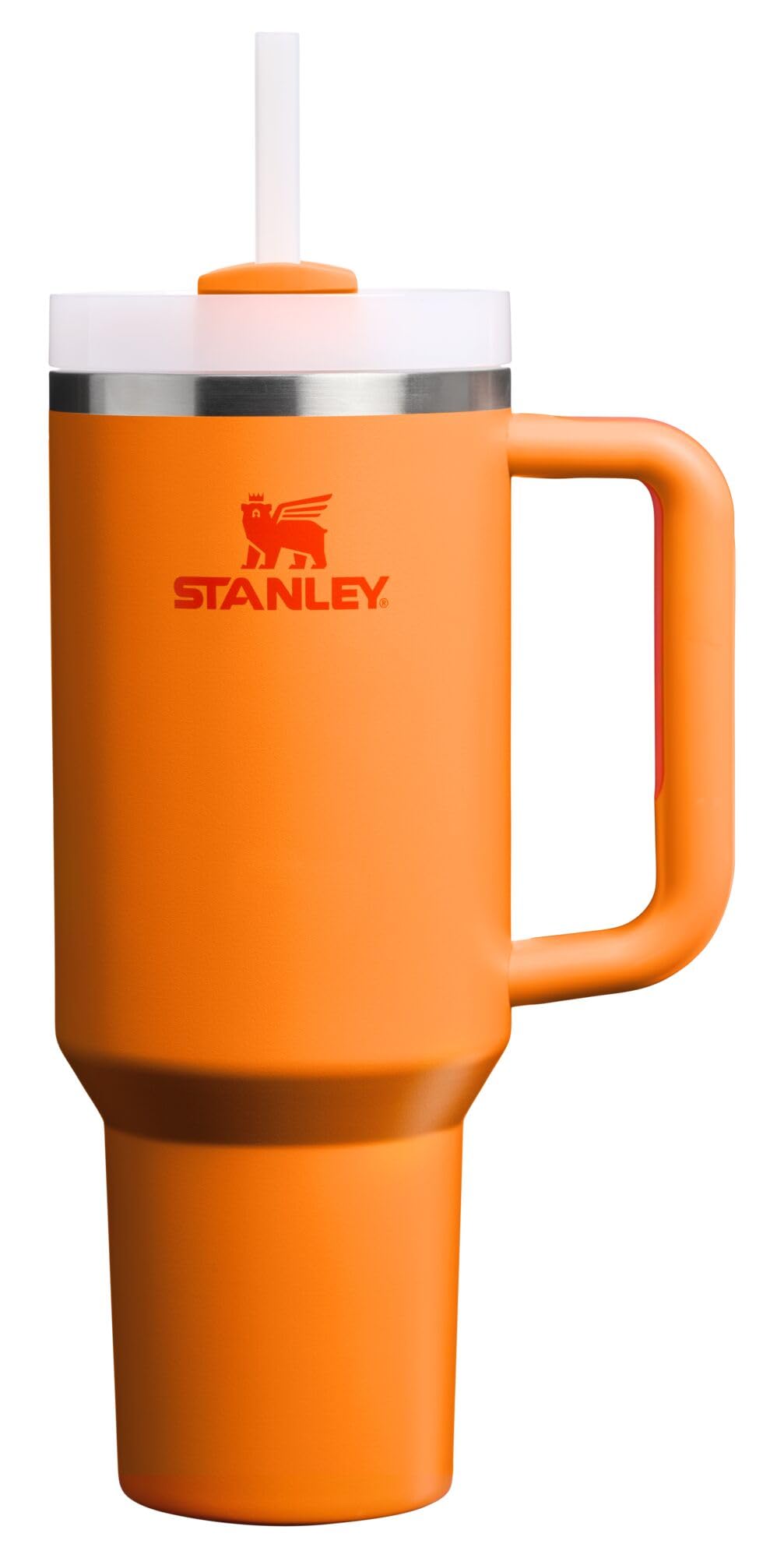 Stanley Quencher H2.0 Tumbler with Handle and Straw 40 oz | Flowstate 3-Position Lid | Cup Holder Compatible for Travel | Insulated Stainless Steel Cup | BPA-Free | Almond Rose