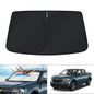 KUST Windshield Sun Shade for 2017-2026 Tesla Model Y/Model 3 Sunshade Accessories (Fit 2025-2026 Model Y Juniper / 2024 Model 3 Highland) Upgraded Foldable Sunshade, Blocks UV Rays Keep Car Cool