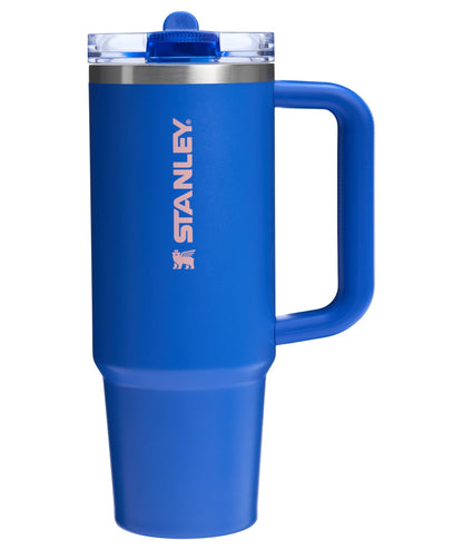 Stanley Quencher H2.0 Tumbler with Handle and Straw 40 oz | Flowstate 3-Position Lid | Cup Holder Compatible for Travel | Insulated Stainless Steel Cup | BPA-Free | Almond Rose