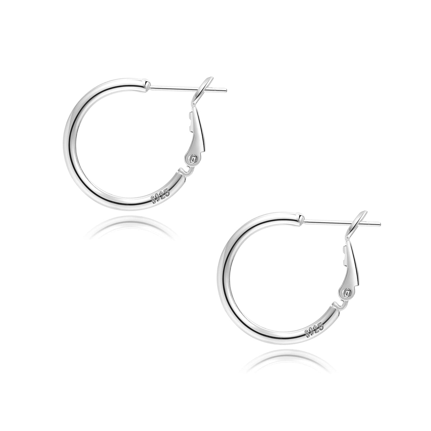 Silver,20mm hoops
