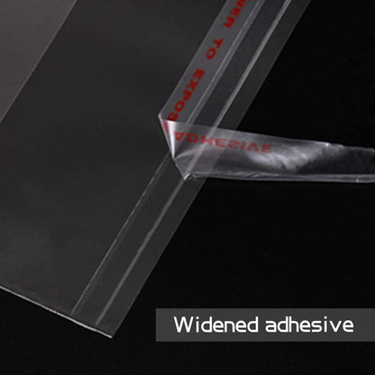 Aubeco 5x7 Zoll 240 Stück selbstklebende, transparente Cellophanbeutel, Klebebeutel für Kekse und Leckereien zum Selbermachen, für kleine Produkte, Lebensmittel und Geschenkverpackungen