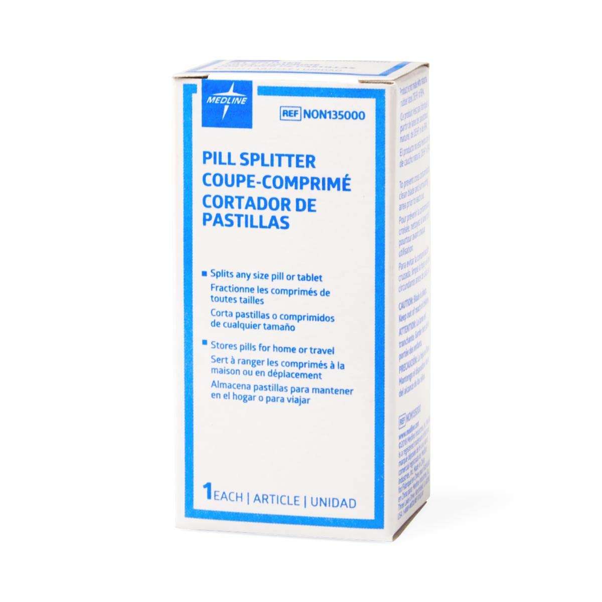 Medline Splitter, Pill, Blue, Custom for 1004470, Pack of 144