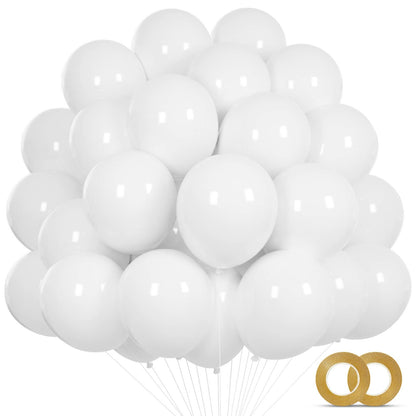 110pcs Black Balloon 12 inch, Black Latex Balloons for Birthday Party Baby Shower Wedding(with 2 Ribbons).