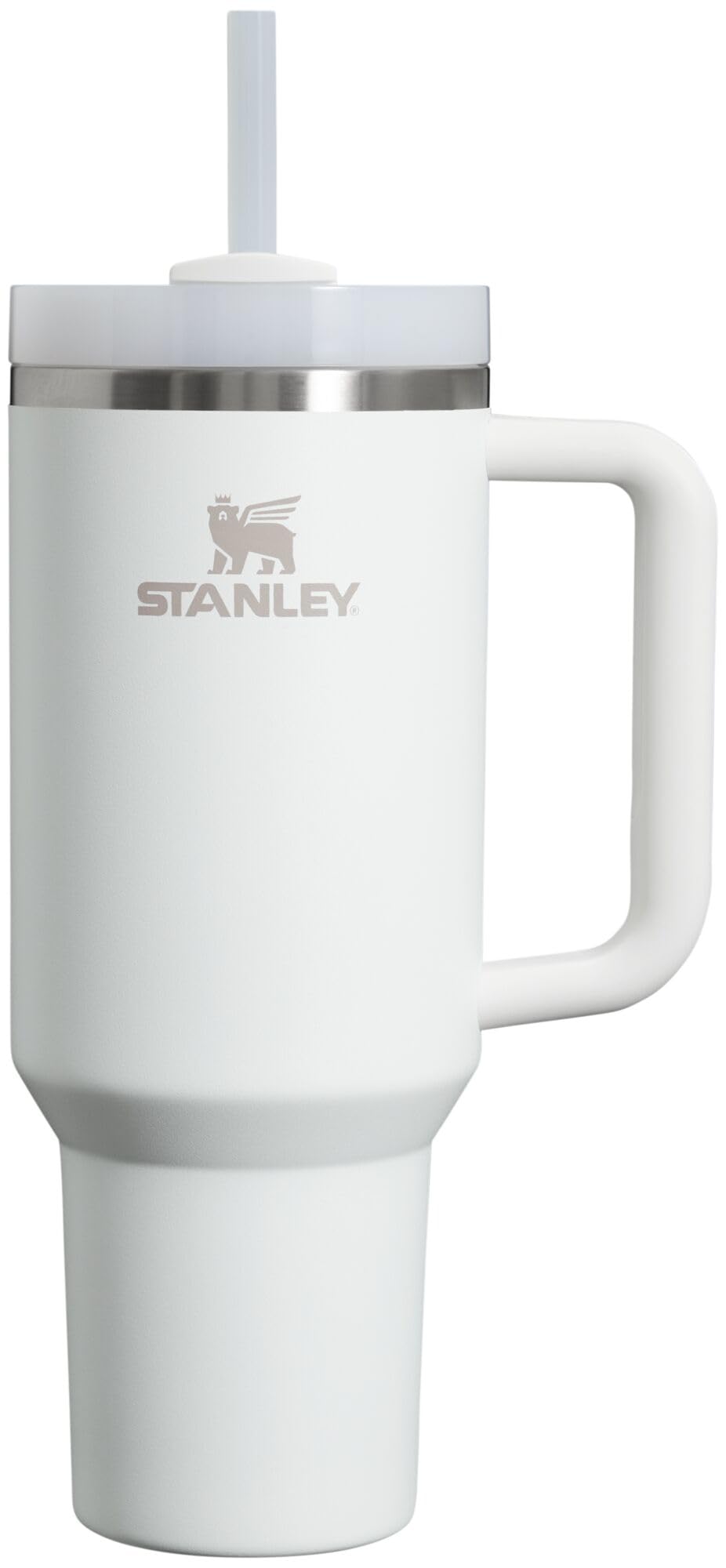 Stanley Quencher H2.0 Tumbler with Handle and Straw 40 oz | Flowstate 3-Position Lid | Cup Holder Compatible for Travel | Insulated Stainless Steel Cup | BPA-Free | Almond Rose