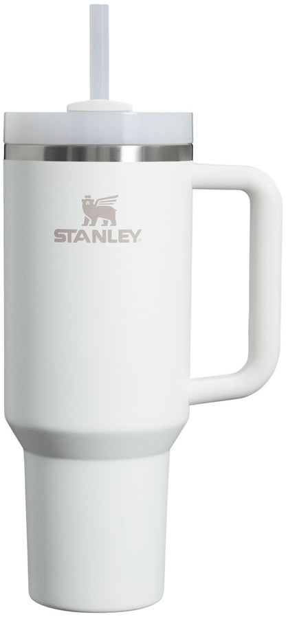 Stanley Quencher H2.0 Tumbler with Handle and Straw 40 oz | Flowstate 3-Position Lid | Cup Holder Compatible for Travel | Insulated Stainless Steel Cup | BPA-Free | Almond Rose