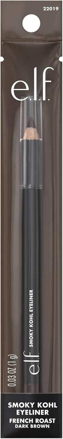 e.l.f. Smoky Kohl Eyeliner, Augenstift für langanhaltende, ausdrucksstarke, hochpigmentierte Make-up-Looks, vegan & tierversuchsfrei, Black Velvet