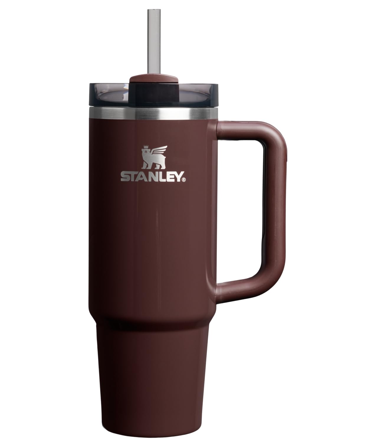 Stanley Quencher H2.0 Tumbler with Handle and Straw 40 oz | Flowstate 3-Position Lid | Cup Holder Compatible for Travel | Insulated Stainless Steel Cup | BPA-Free | Almond Rose