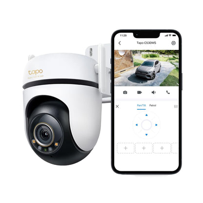 Tapo 1080P Outdoor Wired Pan/Tilt Security Wi-Fi Camera, 360° View, Motion Tracking, Works with Alexa & Google Home, Night Vision, Free AI Detection, Cloud & SD Card Storage(up to 512GB), Tapo C500…