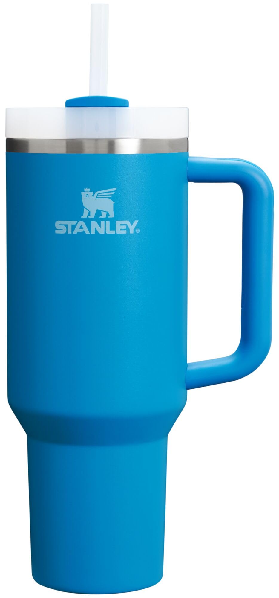 Stanley Quencher H2.0 Tumbler with Handle and Straw 40 oz | Flowstate 3-Position Lid | Cup Holder Compatible for Travel | Insulated Stainless Steel Cup | BPA-Free | Almond Rose