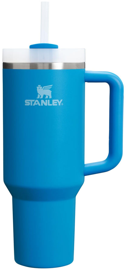 Stanley Quencher H2.0 Tumbler with Handle and Straw 40 oz | Flowstate 3-Position Lid | Cup Holder Compatible for Travel | Insulated Stainless Steel Cup | BPA-Free | Almond Rose