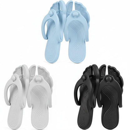 Rosoz Flip Flops for Women Men Foldable Travel Slippers Lightweight Shower Shoes Non-Slip Quick-Dry Bathroom Camp Beach Sandals