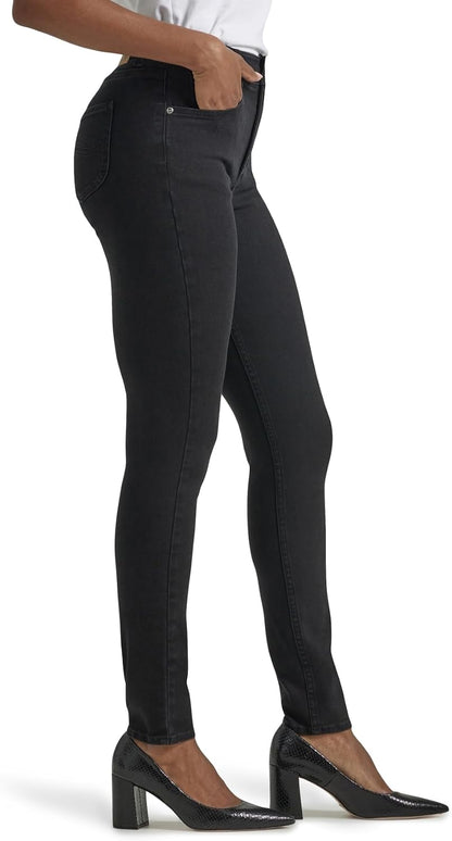 Lee Womens Ultra Lux Comfort with Flex Motion High Rise Skinny Jean