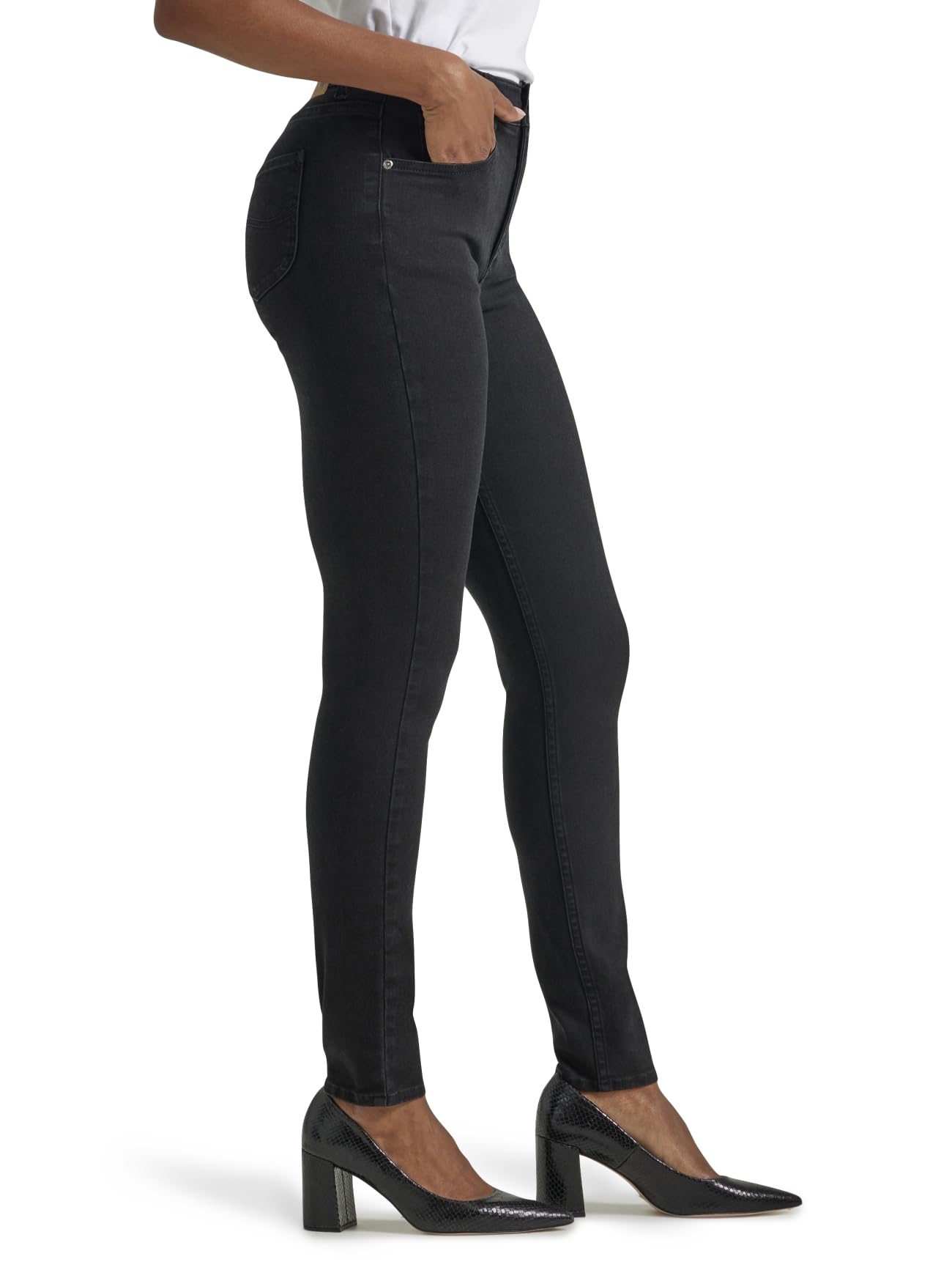 Lee Damen Ultra Lux Comfort mit Flex Motion Skinny Leg Jeans mit Ever Fit, Schwarz, 10