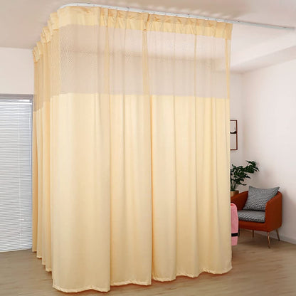 TTZ Hospital Curtain with Flat Hooks for Hospital Medical Clinic SPA Lab Cubicle Curtain Divider Privacy Screen (Color : Grey, Size : 1(5f Widet x8ft Tall))