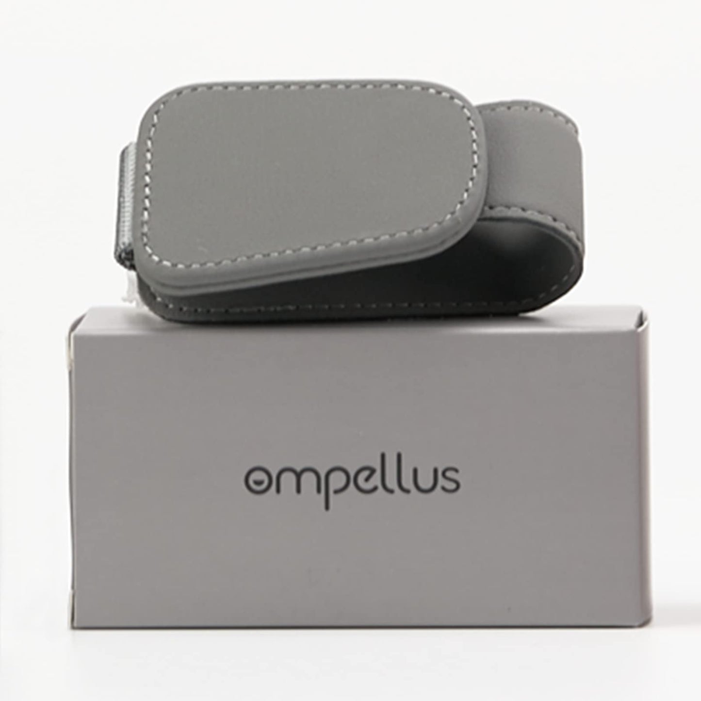 Ompellus Magnetischer Sonnenbrillenhalter aus Leder, Brillenhalter-Clip für die Auto-Sonnenblende, geeignet für verschiedene Brillengrößen (Schwarz, 1 Stück)