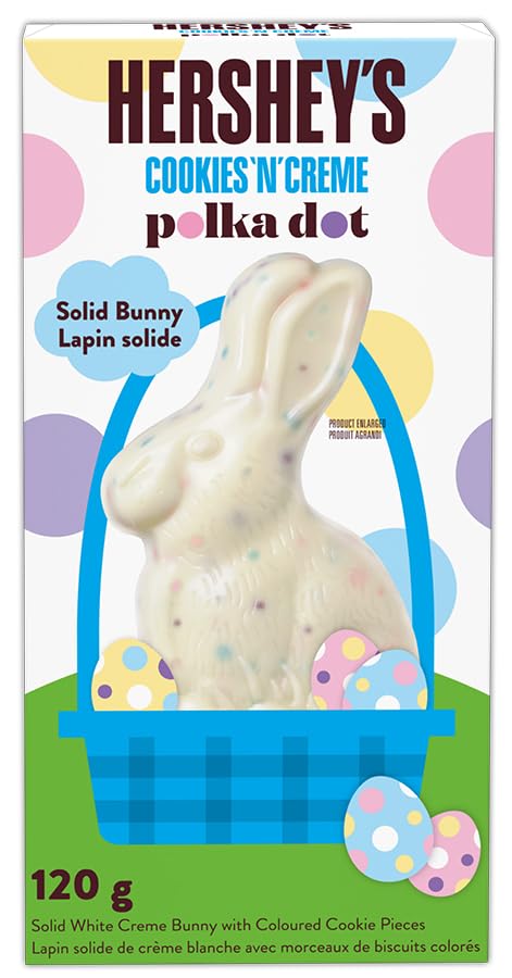 Hershey's Cookies 'n' Creme Polka Dot Solid Chocolate Bunny 120g