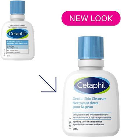 Cetaphil Milde Hautreinigung (473 ml) – Feuchtigkeitsspendende Gesichts- und Körperreinigung – Ideal für empfindliche, trockene Haut – Nicht reizend, parfümfrei und von Dermatologen empfohlen