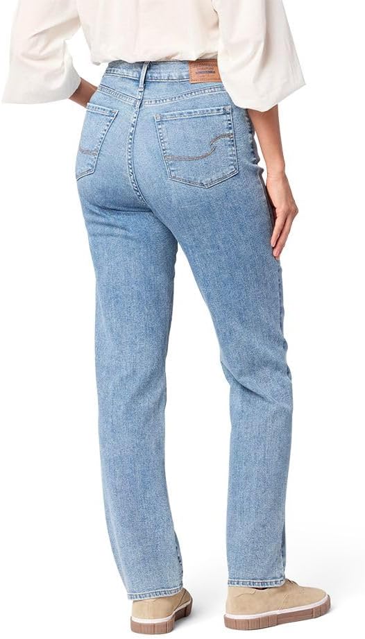 Levi Strauss Signature Gold Womens High-Rise Straight PantsJeans