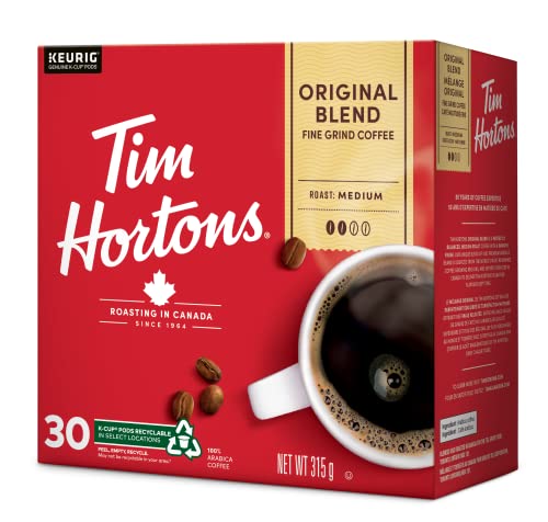 Tim Hortons Einzelportionskaffee, Originalmischung, K-Cup Pods für Keurig Kaffeemaschinen (30 K-Cups)