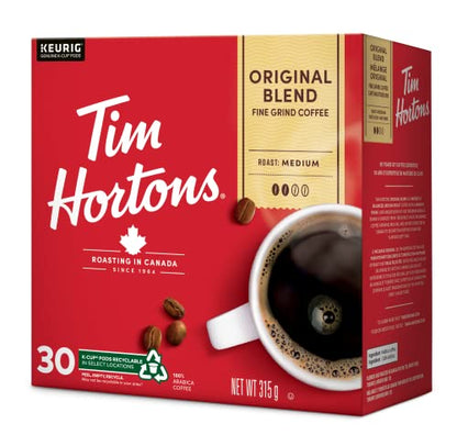 Tim Hortons Einzelportionskaffee, Originalmischung, K-Cup Pods für Keurig Kaffeemaschinen (30 K-Cups)