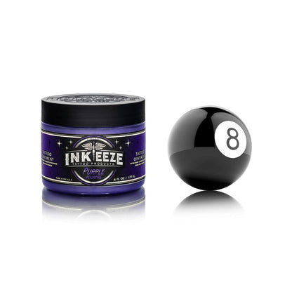 INK-EEZE Purple Tattoo Ointment Bundle 2-Pack, For Artists and Aftercare, Cruelty Free, Petroleum Free, Made in USA, 2-Pack 6oz Jars