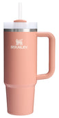 Stanley Quencher H2.0 Tumbler with Handle and Straw 40 oz | Flowstate 3-Position Lid | Cup Holder Compatible for Travel | Insulated Stainless Steel Cup | BPA-Free | Almond Rose