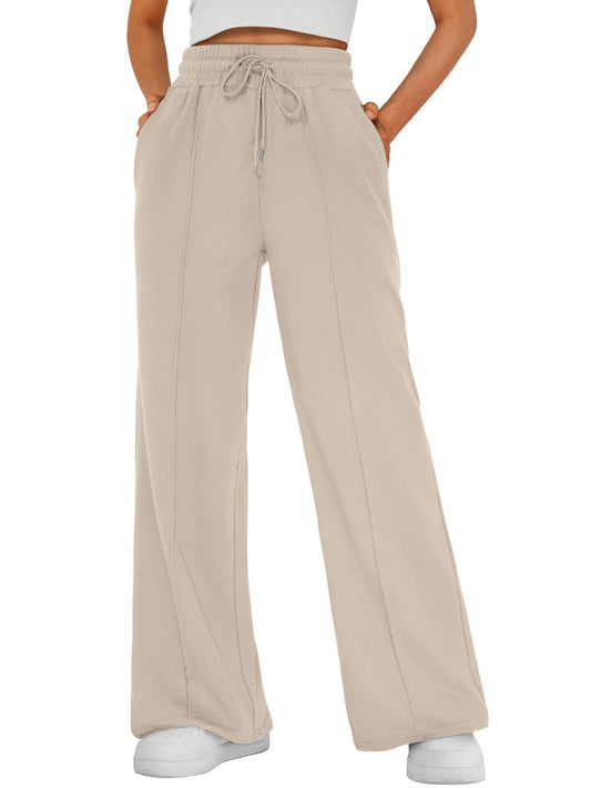 AUTOMET Womens Wide Leg Sweatpants Baggy Fall Lounge Sweat Pants